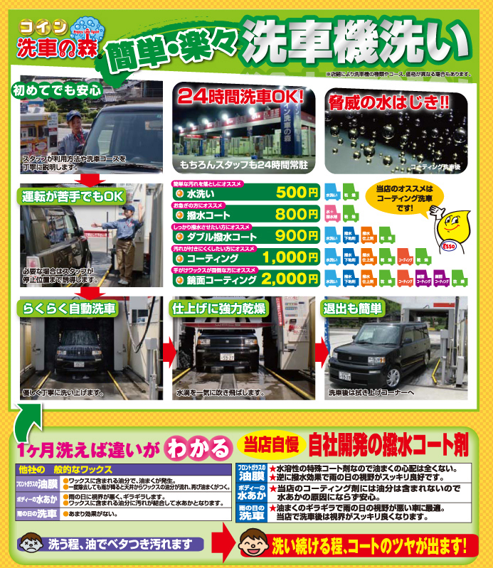 簡単・楽々洗車機洗い